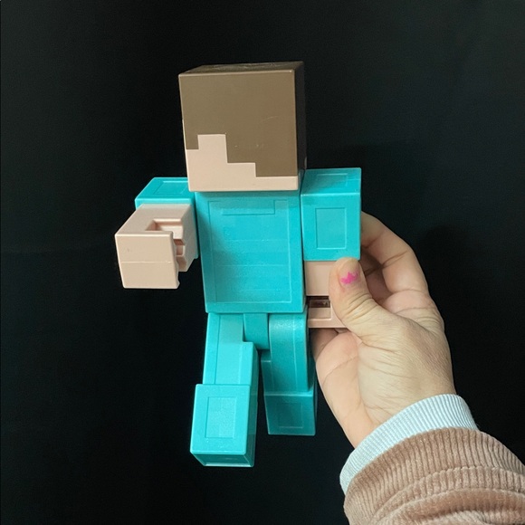 Mattel Minecraft OFFICIAL large-scale (8.5-inch) Steve missing helmet - Picture 10 of 10
